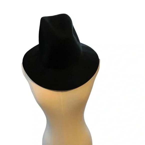 Target One Size Fedora‎ Hat Black Wool Classic Modern Traditional Urban - Picture 1 of 9